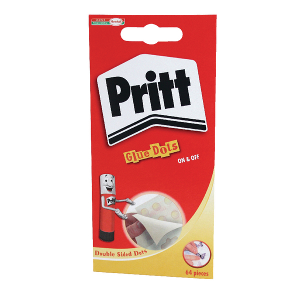 Pritt Glue Dots Repositionable Clear Wallet (pack of 64) (64)