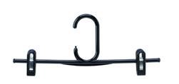 33cm Rainbow Plastic Clip Hangers Black - 1 x 100 (100)