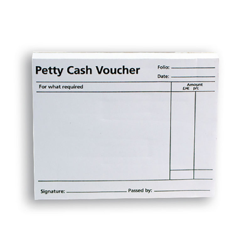 QCONNECT PETTY CASH VOUCHER PAD PETP100 