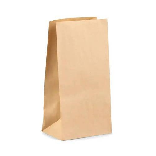 175x290x345mm (7x11x14") 7lb Brown Kraft SOS Block Bottom Bags (250)