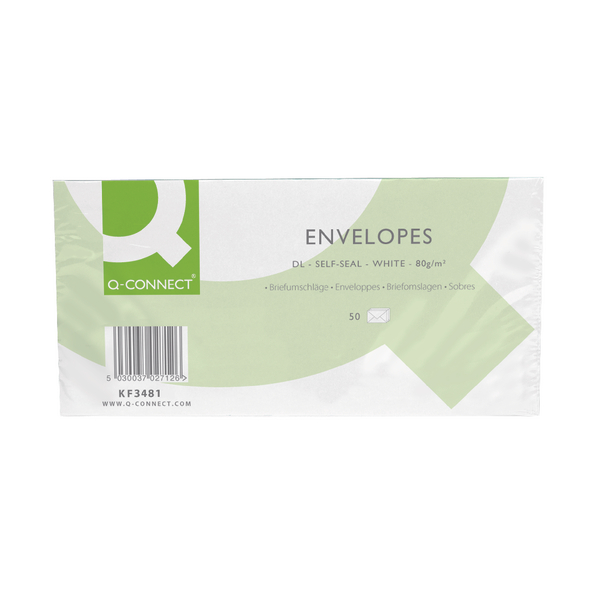 DL Self Seal White Pocket Envelopes (pack of 50) (50)