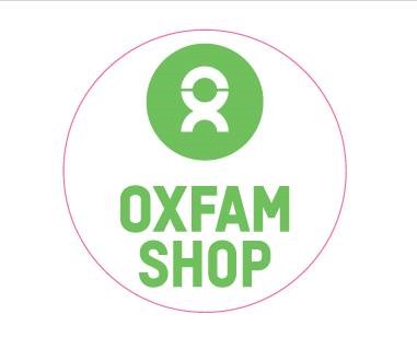 50x50mm Circle Logo Sticker - Printed 1c/1s - FSC Mix - OXFAM - 1x1000