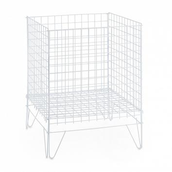 550x550x730mm White Square Collapsible Dump Bin