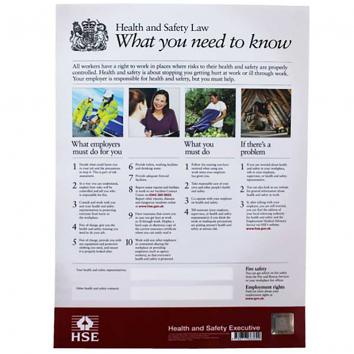 HSE Health & Safety Law Poster A3 (Single)