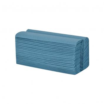 230x330mm 1 Ply Blue C-Fold Hand Towels (2640)