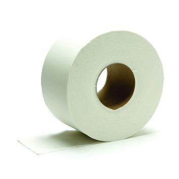 95mmx200m 2 Ply White Jumbo Toilet Rolls - 75MM CORE (12)