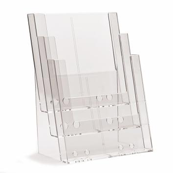A4 3 Tier Free Standing Leaflet Dispenser