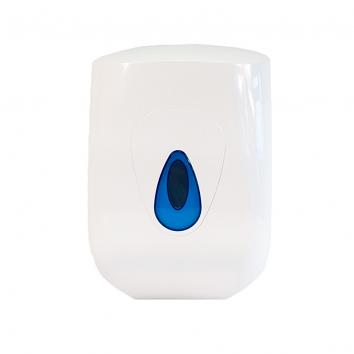 White Standard Centre Feed Paper Towel Dispenser