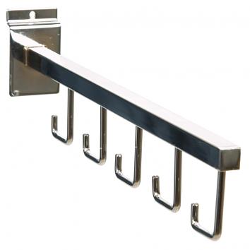 Five-Hook Sloping Slatwall Arm