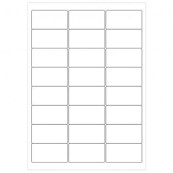 63.5x34mm 24 Per Sheet Laser Labels (100)