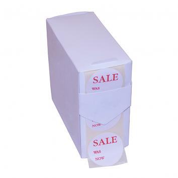 40mm Round Sale Was/Now Classic Labels - Roll of 500 (500)