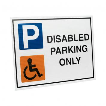 Correx Sign - Disabled Parking Only