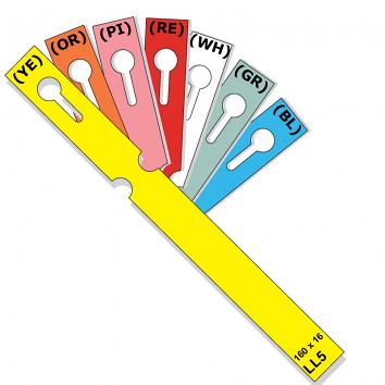 160x16 PVC loop lock label - white   p.1000 (1000)