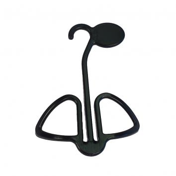 Plastic Shoe Hanger - Medium Duty Black  (50)