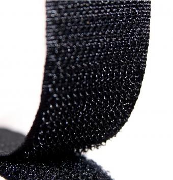 20mm Self Adhesive Black Hook x25m