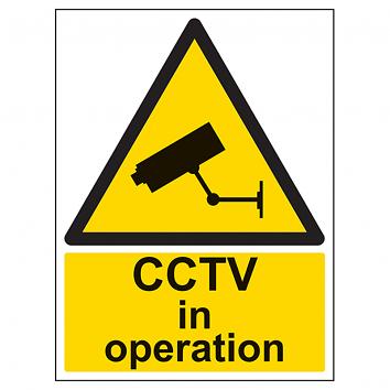Safety Sign CCTV In Operation  - A4 Rigid PVC