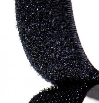 20mm Self  Adhesive Black Loop x25m