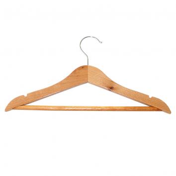 31cm Children's Wooden Suit Hanger with notches and bar (100)