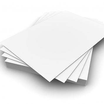 Plain White 146x197mm 160gsm Card to fit 8x6" Laminating Pouch p.250 (250)
