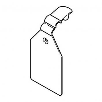Locking EPOS Tag To Fit 4mm, For 25x25mm Label (100)