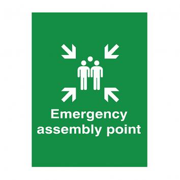 300x250mm Emergency Assembly Point Rigid