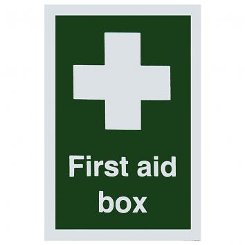 100x150mm First Aid Box S/A Sign