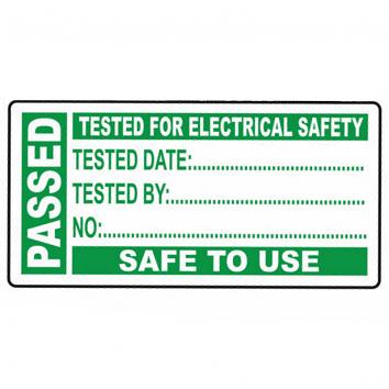 PAT Testing Label - Standard PASSED Green (Roll of 1000) (1000)