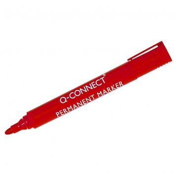 Q-Connect Bullet Permanent Markers Red - Single