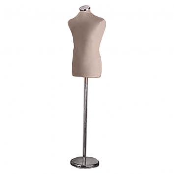 Male Display Bust With Chrome Base