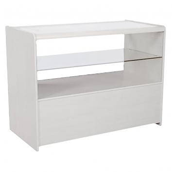 1200mm White 1/2 Vision Counter