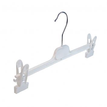 36cm White Plastic Peg Hanger - 1x100 (100)