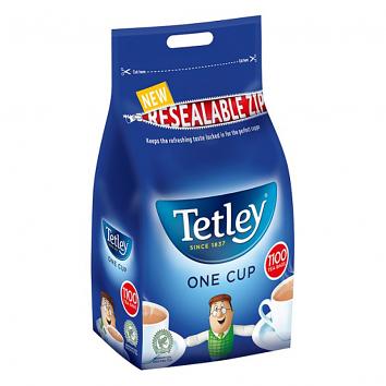 Tetley One-Cup Tea Bags - Pack 1100 (2.5kg)