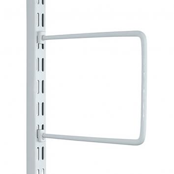 White Flexible Book End For Slotted Upright 200mm - Pair (2)