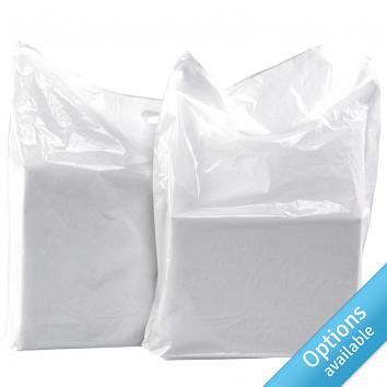 White LD Carrier Bags