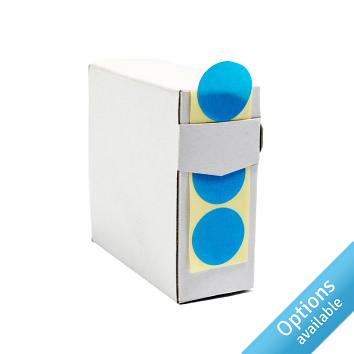 Coloured Paper Labels in a Dispenser Box