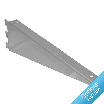 Chrome Twin Slot Handed Shelf Bracket