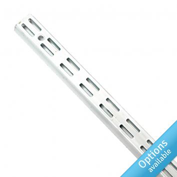 White Twin Slotted Uprights