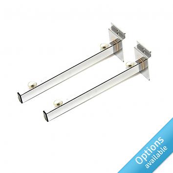 Glass Slatwall Shelf Brackets