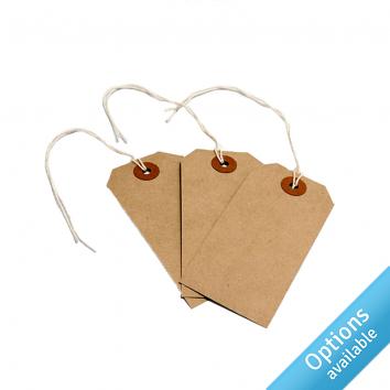 Recycled Brown Luggage Tags