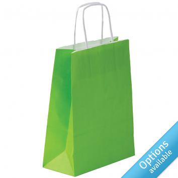 180x80x240mm Coloured Twisted Paper Handle Carriers