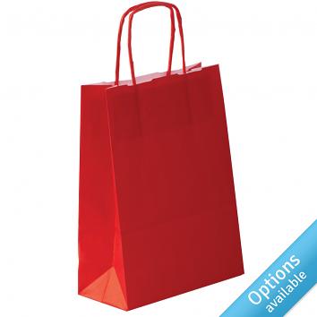 320x120x420mm Coloured Twisted Paper Handle Carriers