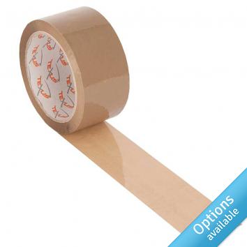 48mmx66m Texus™ Buff Premium Low Noise Polyprop Tape
