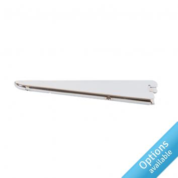Chrome Twin Slot Timber Shelf Brackets