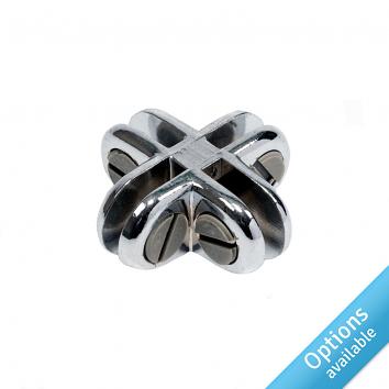 Chrome Connectors For Cube Display