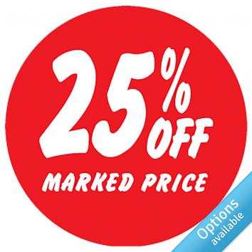 O/D Discount Label % off marked price