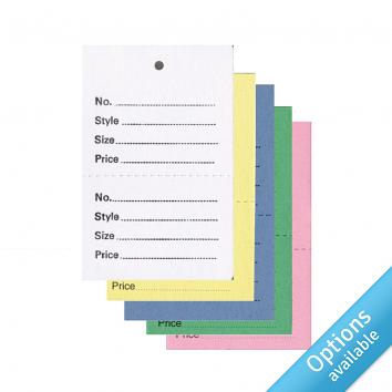 No.9 Coloured Stock Control Tickets