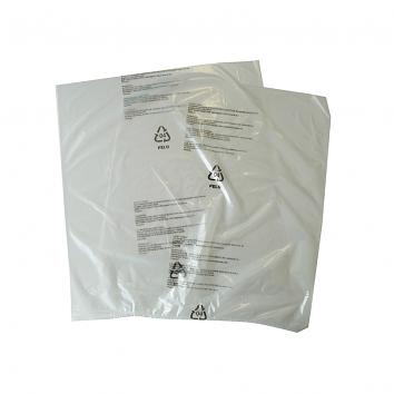 250x300mm (10x12") 100g Clear Perf Polybags Printed One Side Multi Lang Warning Notice (1000)
