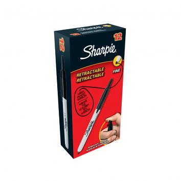 Black Sharpie Extra Fine Markers (Pack of 12) (12)