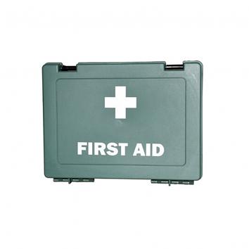 Green First Aid Box - Empty (1-10 Person Small) 18x27x9cm