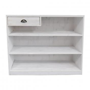 1190x500x1000mm Street76 Cash Desk White Wash